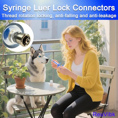 2Pcs 10ML Livestock Syringe, Reusable Adjustable Goat Drench Syringe, with 1 Drench Nozzle 10 Needles, Suitable for Small Poultry And Birds Such As Chickens, Ducks, Cats, Dogs, Etc - size: 10ML