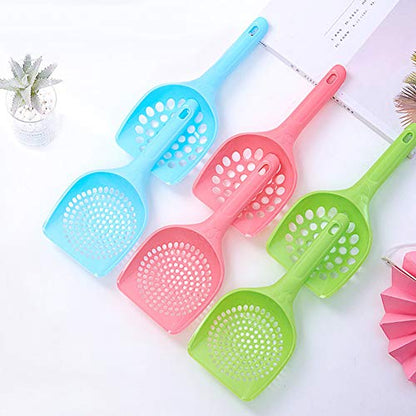 Baost 1Pc Plastic Cat Litter Scoop Pet Care Sand Waste Scooper Shovel Hollow Litter Scoop Shovel Deep Scoop Shovel Reptile Litter Cleaner Scoop for Sifting Kitty Cats Litter Big Hole#Random - size: Big Hole#Random