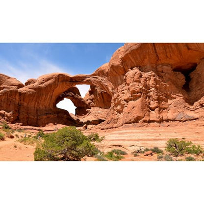 Desert Reptile Tank Background Beautiful Arches National Park Landscape Terrarium Background Blue Sky Gobi Style Aquarium Backgrounds Sunset Desert Fish Reptile Enclosure Tank Backgrounds 24x12in - color: Gobi Orange, size: 24(W)x12(H)inches/ 60(W)*30cm(H