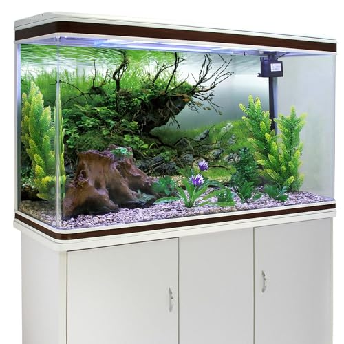 AWERT 24x16 inches Branches Fish Tank Background Seaweed Aquarium Background River Bed & Lake Aquarium Background Vinyl Background - size: 24x16in/60x40cm