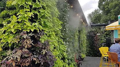 System - High pressure Misting System - Stainless Steel Tubing - 1500 PSI Misting Pump - DIY Misting System - Residential, Commercial & Industrial - (18 Ft Mist Line - 10 Nozzles) - size: 18 Ft Mist Line - 10 Nozzles