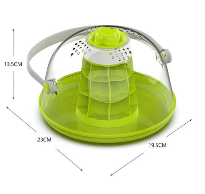 Snail Observation Terrariums Breeding Box, Round Snail Habitat Starter Kit, Ideal for Snails, Beetles, Spiders, Small Reptiles, Insects; Made of ABS, PC Material