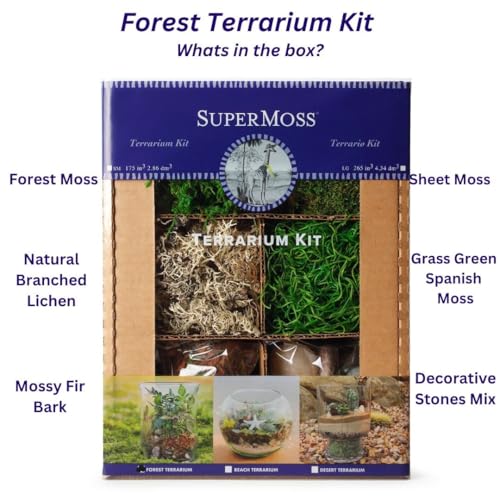 SuperMoss (90421) Terrarium Kit, 8 oz, Forest