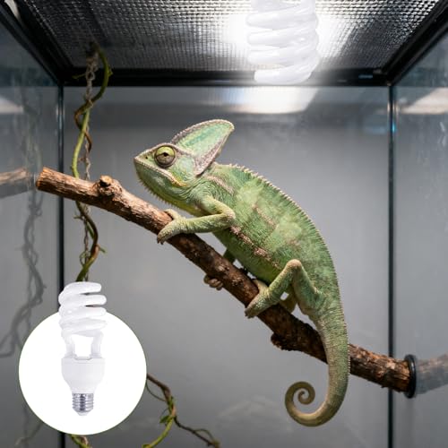 5 Pcs Uvb Reptile Light 10.0 26 W Compact Fluorescent Simulation Color Uvb Bulb for Turtle Bearded Dragon Lizard Gecko Desert Tropical Sub Tropical Reptiles
