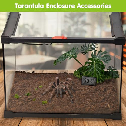 VCEPJH Reptile Soil Substrate Burrowing Tortoise Bedding for Habitat Bearded Dragon Enclosure Topsoil Terrarium Substrate for Snake Tarantula Gecko Lizard Spidey Frog Hermit Crab (3 L)