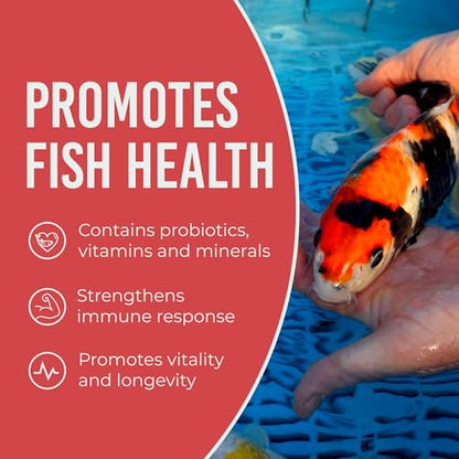 Blue Ridge Koi Fish Food 50lb - Koi Food Mini Growth Formula, Goldfish Food, Premium Fish Food for Ponds, Ponds Fish Food, Floating Pond Pellets - size: 50 Pound (Pack of 1)