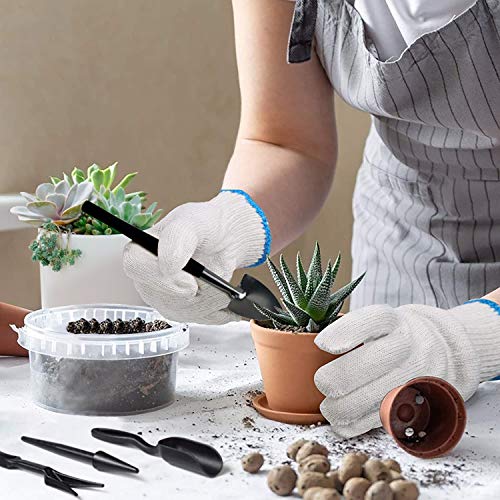 Succulent Tools, 13 Pcs Mini Garden Tool Set, Transplanting Tools Set,Succulent Care kit for Succulent Miniature Gardening Plant, Black - style: Black