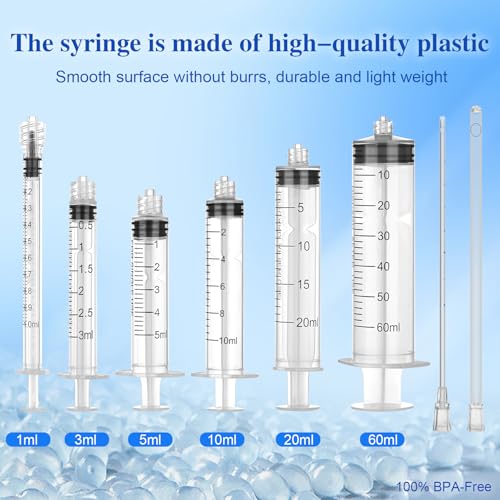 10 Pack 20ml Luer Lock Syringe - Syringes for Liquid with Soft Tube - Individually Pcakaged，Scientific Labs and Measuring, Refilling Inks - style: 20ml - 4.0mm Tube