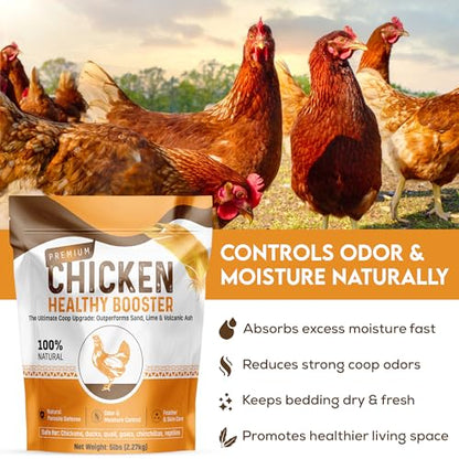 Chicken Dust Bath Sand Mix – Natural Poultry Dust for Feather & Skin Care | Diatomaceous Earth Blend | Coop Cleaner & Odor Control | Safe for Chickens, Ducks, Chinchillas-5 lbs - size: Chicken Bath Sand Mix