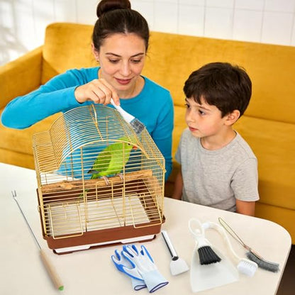 7 Pcs Bird Cage Cleaning Supplies Bird Cage Cleaner Brush Kit