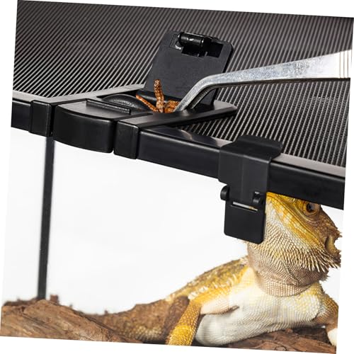 Baluue Reptile Feeding Tank Buckle 6 Pack Breeding Box Latch for Turtle Terrarium Reptile Tank Clips Lid Clamps for Easy Install Anti-Escape Lock for Amphibious 1.96 X 1.18 X 0.98 in