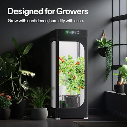 VIVOSUN AeroStream U075 USB Humidifier, 750ml Cool Mist Mini Humidifier with 2 Mist Modes, Auto Shut-Off, Smart Remote Control with VGrow, Designed for Small Grow Tents/VGrow (Pack of 2) - size: 750ML (Pack of 2)