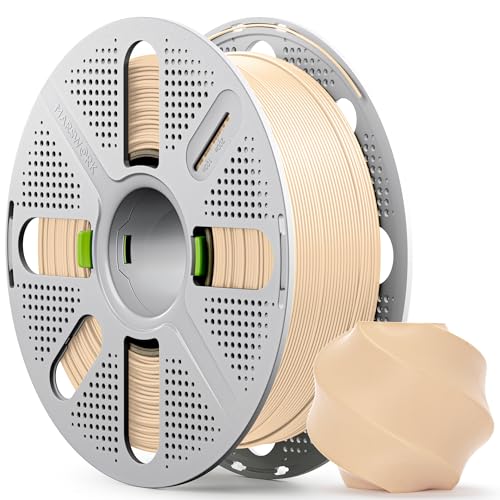PLA Basic, Pre-Dried Filament with Quick-Swap Reusable Spool 1kg (2.2lbs), 1.75mm 3D Printing Filament, Compatible with Bambu Lab 3D Printers – Cream - color: Cream With Spool, size: With Spool