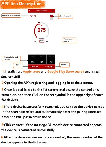 Replacement Pit Boss Digital Thermostat Controller Board with WiFi and Bluetooth Function, can Connect to Mobile APP - size: WiFi and Bluetooth Controller