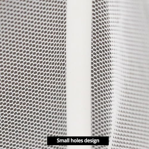 QWORK Fish Tank Breeder Net Mesh with Plastic Frame, 10.3 x 5.9 x 5.9 Inches, Soft Polyester Net, Suction Cups for Installation, 2 Pcs