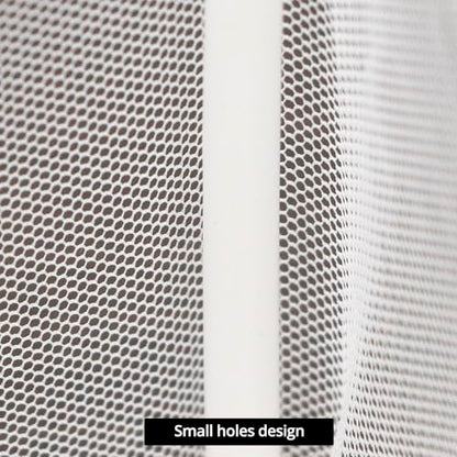 QWORK Fish Tank Breeder Net Mesh with Plastic Frame, 10.3 x 5.9 x 5.9 Inches, Soft Polyester Net, Suction Cups for Installation, 2 Pcs