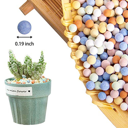 12LBS Ceramsite Clay Pebbles for Orchid - Mini Leca Clay Pebble for Plants Drainage - Perfect Ceramsite Balls as A Soil Topper for Indoor Plants, Cacti Succulents Bonsai.