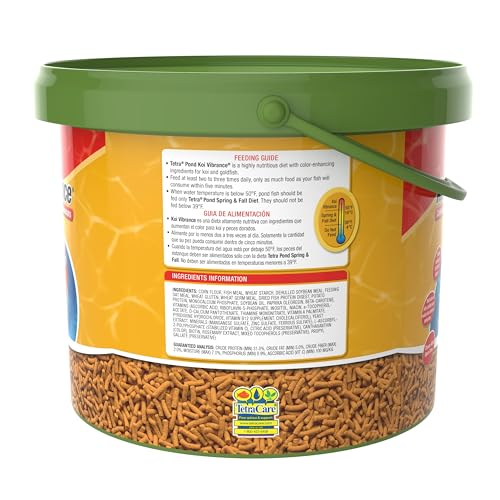 TetraPond Koi Vibrance, Soft Sticks, Easy to Digest Floating Pond Food, 3.31 lbs | Daily Diet for Koi Fish and Ornamental Goldfish, Feed When Water is Above 50 Degrees, Highly Digestible, Clean & Clear Water - size: 3.31 Pound (Pack of 1)