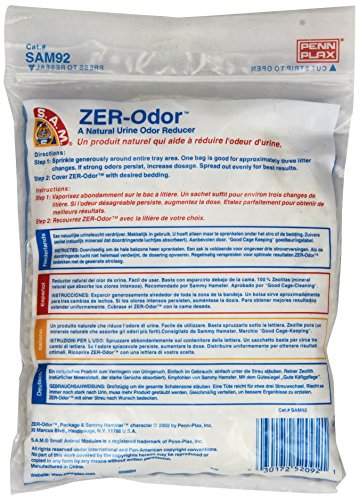 Penn-Plax S.A.M. ZER-Odor Pet Odor Absorber and Deodorizer – Zeolite Crystals Reduces Urine Stench – 1 lb. Bag - style: Odor Absorber