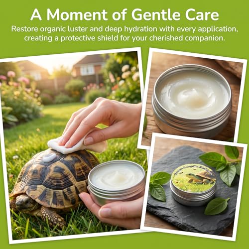 Reptile & Tortoise Shell Balm, 3.5 oz | Natural Formula, Moisturizer, Turtle and Tortoise Shell Care