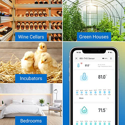 INKBIRD WiFi Thermometer Hygrometer IBS-TH3 Smart Temp Humidity Sensor