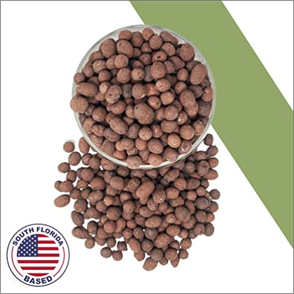 PGN Clay Pebbles LECA 30 Liters (12 lbs) for Hydroponics & Plants - size: 30 Liters (12 Pounds)