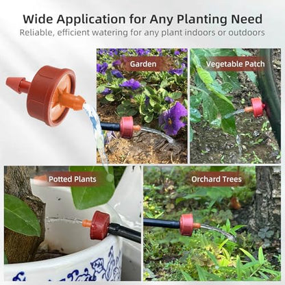 30PCS 3 GPH Pressure Compensating Drip Irrigation Spot Watering Drippers/Emitters, Self-Cleaning Constant Flow Drip Irrigation Emitters Heads Irrigation Drippers Parts for Drip Irrigation System - color: 30PCS, size: 3 GPH