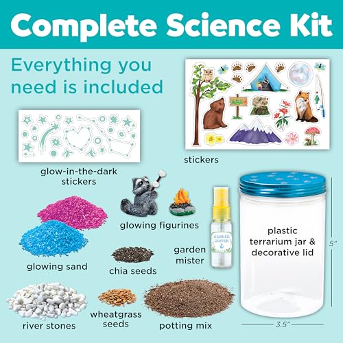 Creativity for Kids Grow 'N Glow Terrarium Kit - Educational Science Kits | Screen Free Summer Fun Activities | Gifts for Boys and Girls | Craft and STEM Projects (Ages 6+)