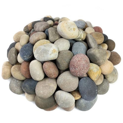 FANTIAN 40 lbs Garden Rocks Mexican Beach Pebbles, 3-4 Inch Decorative Large River Rocks for Landscaping Aquarium Yard Garden Paving Large Plant Crafting and Walkways | Natural Beach Pebbles, Decorative Stones for Landscaping, Aquarium, Yard, Garde, Plant