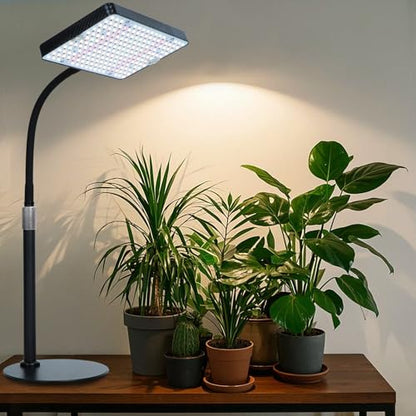 Tabletop Grow Lights for Indoor Plants 25 Watt, Bright Natural Sunlight Full Spectrum Plant Growing Lamps for Houseplants & Bonsai, 4/8/12/16/20H Timer Plant Light Auto On/Off Everyday - size: 1Head Tabletop(25W)