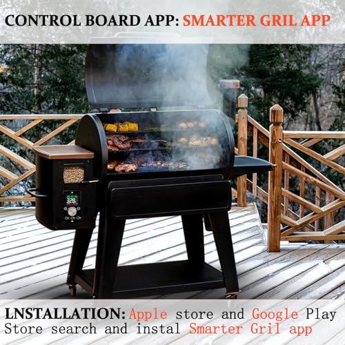 Replacement Pit Boss Digital Thermostat Controller Board with WiFi and Bluetooth Function, can Connect to Mobile APP - size: WiFi and Bluetooth Controller