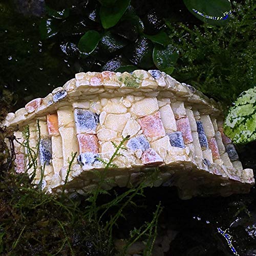 Garden Decoration Resin Craft Mini Bridge Outdoors Artificial Bridge Set Arch Plank Bridge Rockery Bonsai House Garden Decor Fish Tank Ornament Micro Landscape Gift