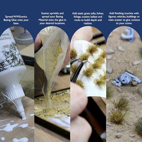 WWScenics Army Coarse Sand | 500ml Tub | Wargame Scenery & Basing Material - size: 500 ml (917 g)