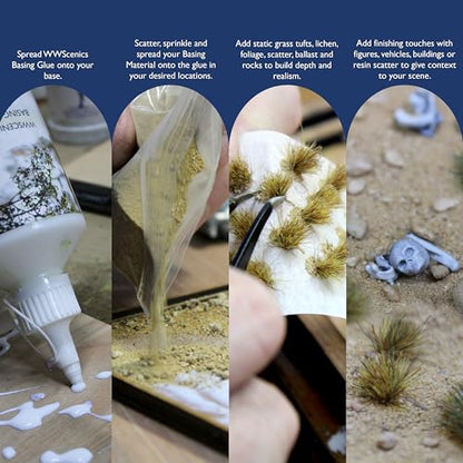 WWScenics Army Coarse Sand | 500ml Tub | Wargame Scenery & Basing Material - size: 500 ml (917 g)