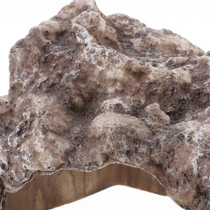 Reptile Hide Cave Rock for Geckos and Snakes Resin Small Snake Hide Rock and Secure Shelter Terrarium and Tank Environment Decoration for Amphibians and Lizards