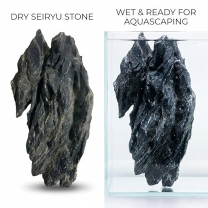 HAELFMRI Seiryu Rocks 11lb Dragon Stone for Aquarium, Natural Rocks for Fish Tank Landscaping, Decorative Hardscape Stones for Freshwater Prawn, Reptile Terrariums and Amphibian Enclosures (3-7 Inch)