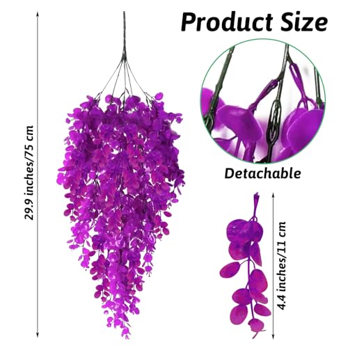 Hamiledyi Fake Reptile Plants 2 Pack Hanging Fake Plants, Plants for Reptiles with Suction Cup, Fake Amphibian Plants for Bearded Dragon Lizard Geckos Chameleon Tank (Red Lotus) - color: Red Lotus, size: 2 PCS