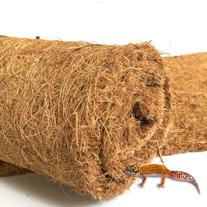Healifty Reptile Pet Mat Bedding Liner 2pcs Natural Coconut Fiber Breathable Odorless and Anti-Performance Features for Tortoise and Reptile Pet Box for Microlandschaft Landscaping