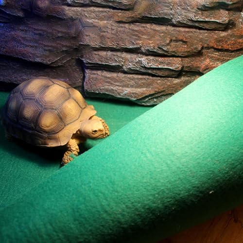 Yosoo Reptile Carpet Terrarium Liner Reptile Mat for Lizard Terrarium Bedding with Washable Reusable Polyester for Snakes Tortoises Lizards (80 * 40cm) - size: 80*40cm