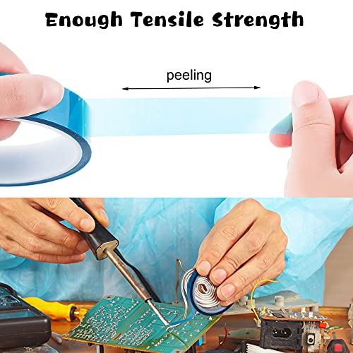 Outus 6 Rolls 20mm High Temperature Tape Heat Vinyl Press Tape Heat Resistant Sublimation 3D Printing for Transfer Electronics Masking - size: 20 mm