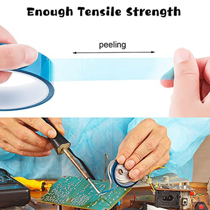 Outus 6 Rolls 20mm High Temperature Tape Heat Vinyl Press Tape Heat Resistant Sublimation 3D Printing for Transfer Electronics Masking - size: 20 mm