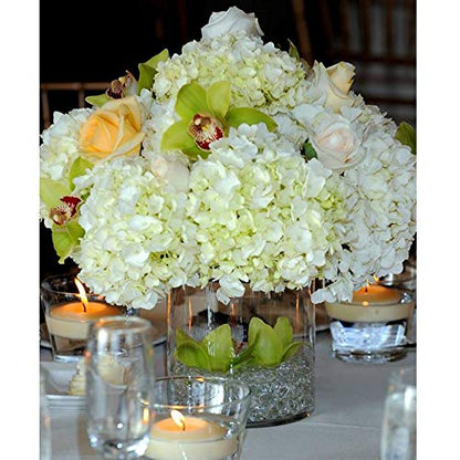 WGV Cylinder Vase, 4" W x 4" H, Floral Container, Glass Candle Holder Centerpiece Planter Terrarium for Wedding Party Event, Home Office Decor, Clear, 1 Piece - size: 4"x4"H
