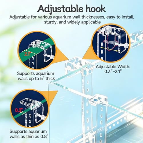 Turtle Basking Platform, Clear Acrylic Turtle Dock with Slip-Resistant Ramp and Built-in Hooks for Aquatic Turtles, Direction-Adjustable Ramp, Turtle Terrace, Turtle Tank Accessories - size: Medium