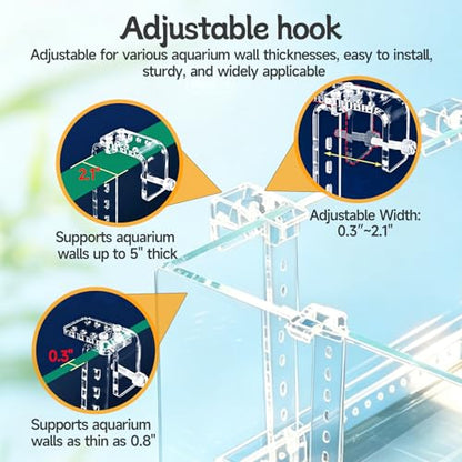 Turtle Basking Platform, Clear Acrylic Turtle Dock with Slip-Resistant Ramp and Built-in Hooks for Aquatic Turtles, Direction-Adjustable Ramp, Turtle Terrace, Turtle Tank Accessories - size: Medium