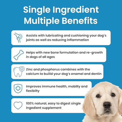 Brilliant Bone & Joint Supplement for Dogs - High Strength Calcium & Collagen Powder for Joint & Hip Support, Essential Supplement for Dog’s of All Ages - 10.6 Oz