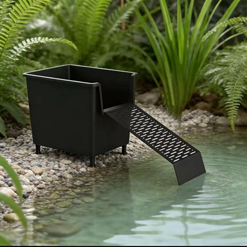 Hanging Turtle Laying Eggs Mud Turtle Breeding Box Basking Platform Turtle Dock for Basking Nesting Box Ramp for Reptile Frog Terrapin