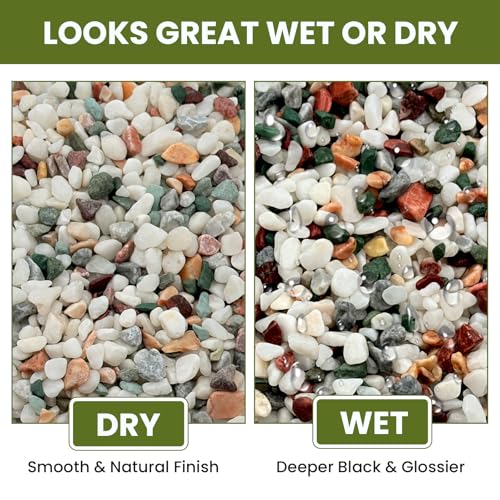 1/8 Inch Natural Aquarium Gravel, Small Pebbles for Fish Tank, Indoor Plants & Succulents, Mixed Color Mini River Rocks for Drainage, Terrarium, Top Dressing & Vase Filler, 3 lb - color: Mixed Color, size: 3LB