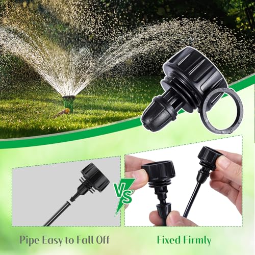 3/4'' to1/4'' Drip Irrigation Hose Adapter,Drip Tubing to Faucet | 3/4" Faucet Adapter to 1/4" Irrigation tubing, 3/4"Garden Faucet to 1/4 Irrigation Tubing for Garden Irrigation System - size: 3/4" to 1/4" Pipe Connector