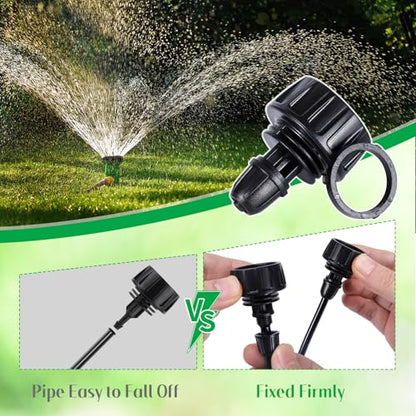 3/4'' to1/4'' Drip Irrigation Hose Adapter,Drip Tubing to Faucet | 3/4" Faucet Adapter to 1/4" Irrigation tubing, 3/4"Garden Faucet to 1/4 Irrigation Tubing for Garden Irrigation System - size: 3/4" to 1/4" Pipe Connector