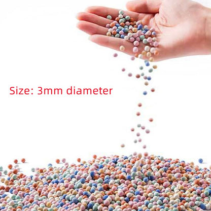 2 lb Clay Pebbles Clay Balls for Plants 3mm-5mm Mini Hydroponics Ceramic Ball Horticultural Grade Succulent Soil,for Plant Pots Vase Fillers Hydroponic Growing (Colourful)